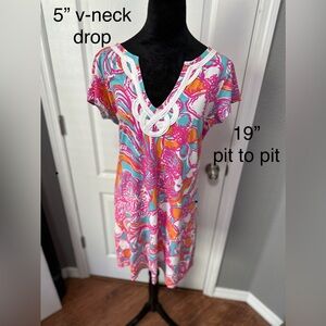 Lilly Pulitzer Dress Pink Floral Brewster Feeling Tanked Size Large